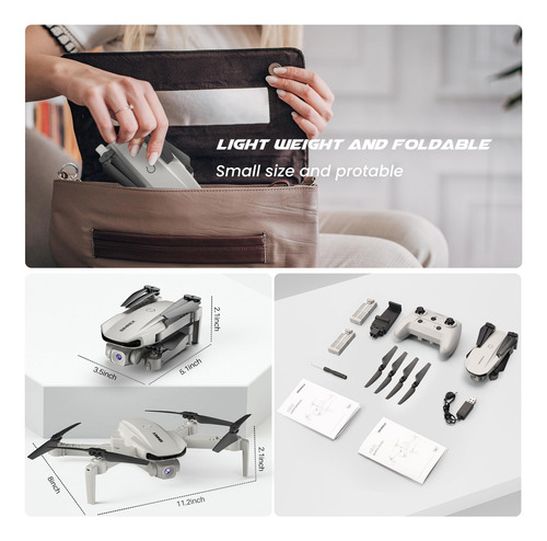 Drone Simrex X800 Con Cámara De 1080p, Altitude Hold Para Ni