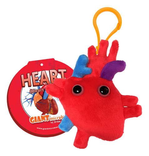 Llavero Corazón De Peluche Giant Microbes