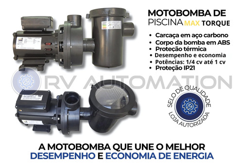 Motobomba Para Piscina Igui 1/4cv Com Pré Filtro Seg Max