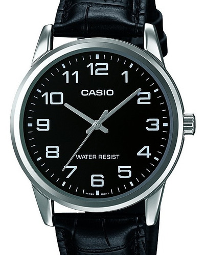 Relógio Casio Masculino Collection Couro  Mtp-v001l-1budf-br