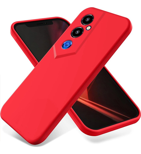 Funda De Silicona Roja Para Tecno Pova 4 Pro