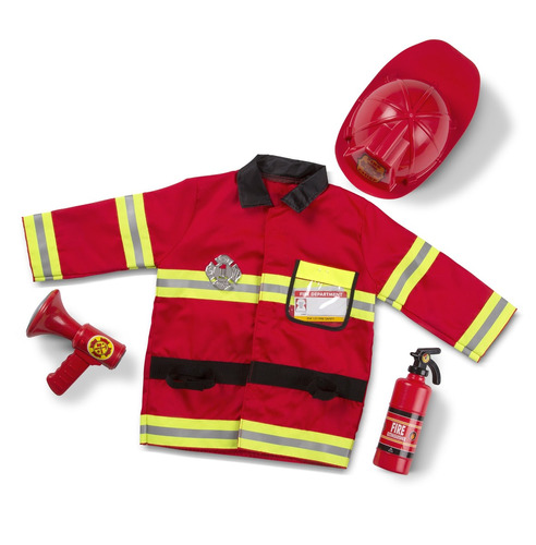 Melissa And Doug Fire Disfraz De Bombero 3 A 6 Años