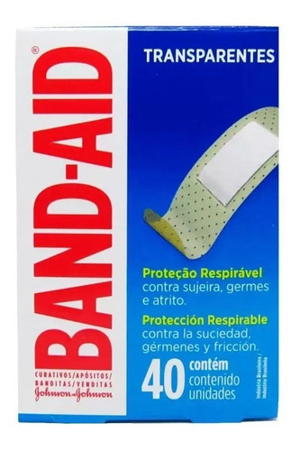 Johnson Band-aid Curitas Banditas Transparentes 40u Local