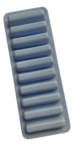 Molde Silicona 10 Barritas Cubetera Vainilla Blanco