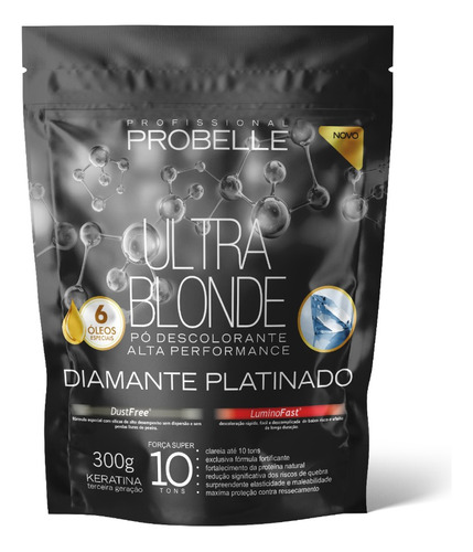 Pó Descolorante Diamante Platinado Probelle 300g (sachê)