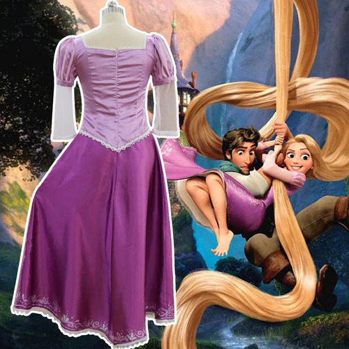 Disfraz De Princesa Rapunzel Para Cosplay De Rapunzel