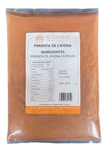 Pimienta Cayena Cayenne En Polvo Premium  Granel 2 Kilos