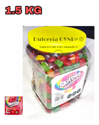 Skittles Gomitas Bote 1.5 Kg Producto 100%original Americano