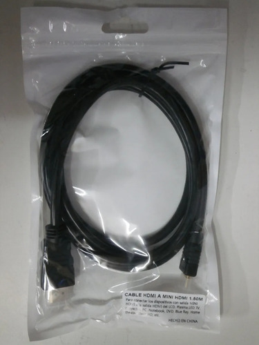 Cable Hdmi A Mini Hdmi V1.4 1080p Tv Camaras Tablet Envíos