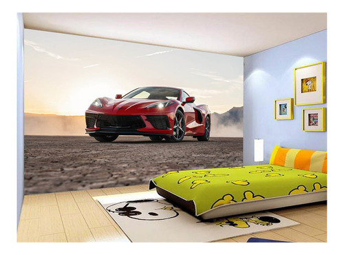 Papel De Parede Carro Corvette Chevrolet Chevy 4m² Car46