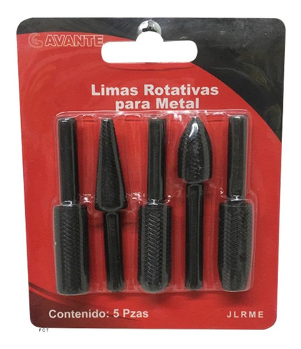 Juego De 5 Limas Rotativas Para Metal Uso Rectificador