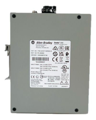 Switch 16 Puertos Stratix 200 Allen Bradley 1783-us16t (Usado)