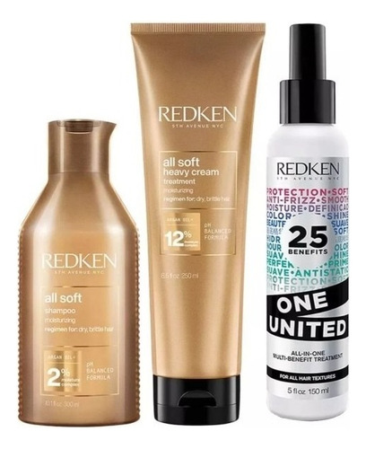 Kit Redken All Soft (shamp + Másc) + 25 Benefícios