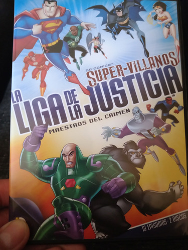 La Liga De La Justicia Maestros Del Crimen 2dvd
