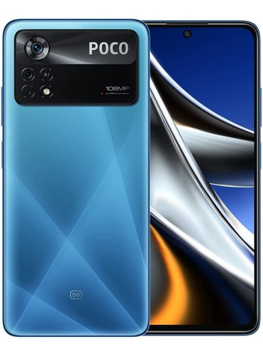 Imagen 2 de 9 de Xiaomi Pocophone Poco X4 Pro 5g 256gb Blue 8gb + Audifonos