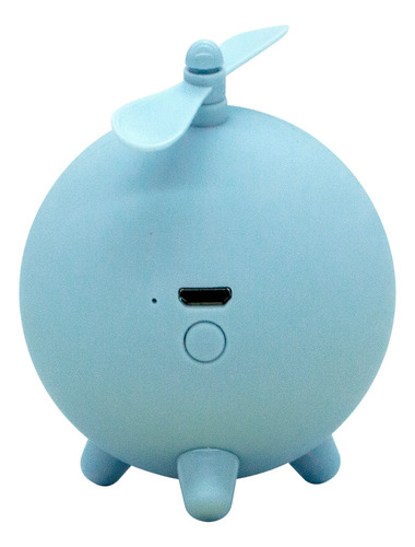 Bocina Usb Recargable Mini Helicóptero Escritorio Gadget Azul Acero