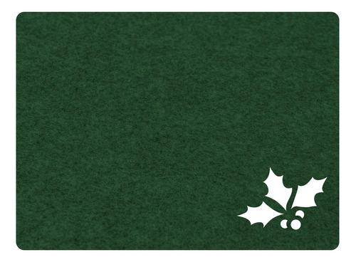 Kit 4 Jogo Americano Natal - Fruta Feltro Verde