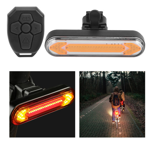 Intermitente Trasero Para Bicicleta De Montaña Con Mando A D