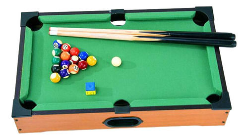 Mini Juego De Mesa De Billar De Madera Con Bolas De Juego,