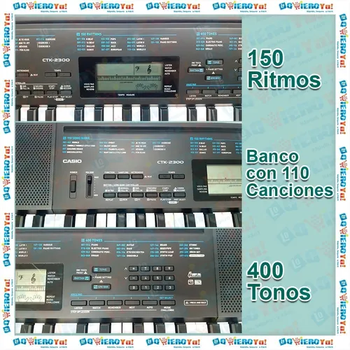Teclado Organo Piano Casio Ctk2400 2300 5 Octavas