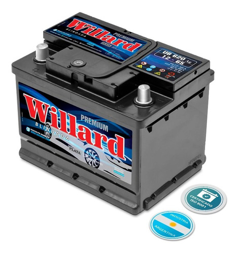 Bateria Willard Ub620 12x65 Envio A Todo El Pais