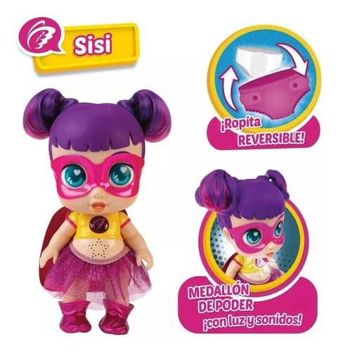 Muñeca Super Cute Sisi Glitzy Cool Con Sonido Sc013