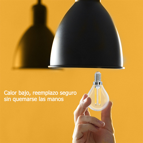 Lampara Foco Vintage Led Ahorrador G45 6w E14 6pcs