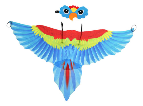 Conjunto De Disfraz De Pájaro Para Niños, Capa De De Azul