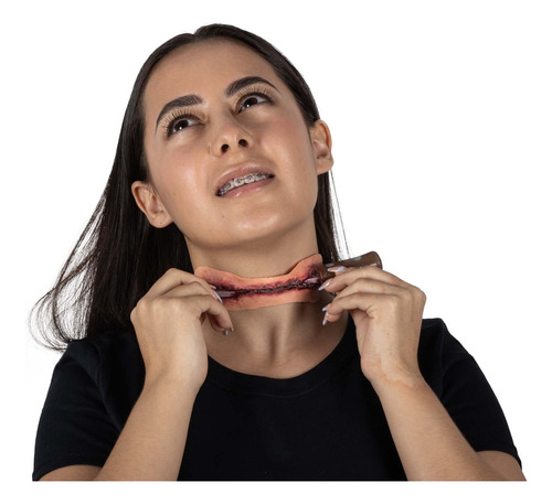 Aplicación Maquillaje Cuchillo En Cuello Disfraz Halloween