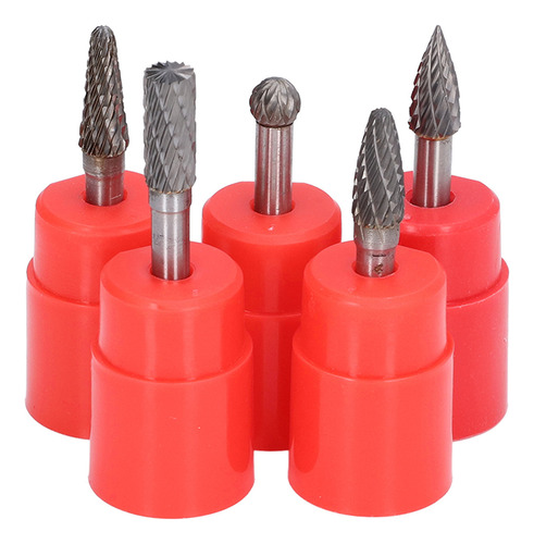 Rebarba Para Carpintaria, 5 Peças, 6 X 8 Mm, Limas Rotativas