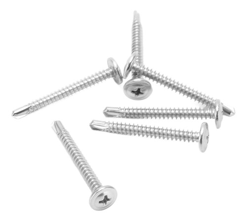 Tornillos Con Cabeza De Celosía, 50 Piezas, Acero Inoxidable