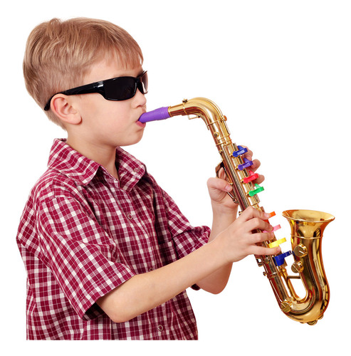 Juego De Instrumentos Musicales De Viento Para Niños Y Saxof