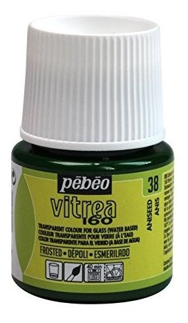 Pintura - Pebeo Vitrea 160, Frosted Glass Paint, 45 Ml Bottl