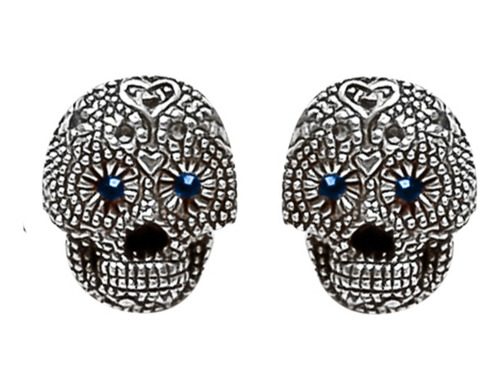 Promoción 2x Calaverita De Azúcar Aretes Plata