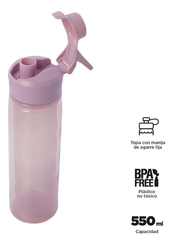 Totto Botella Con Capacidad De 550 Ml Nam - A Rosa
