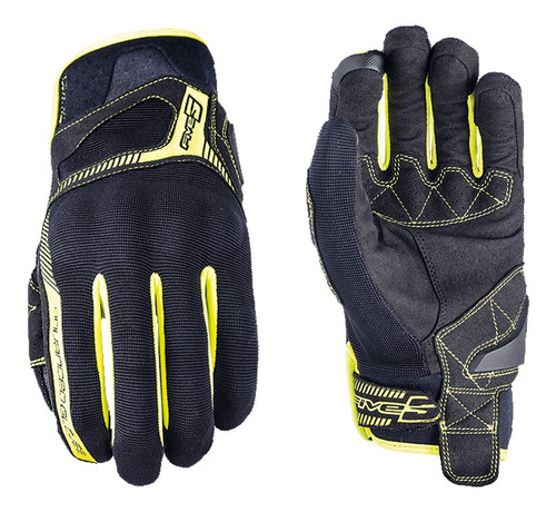 Guante Moto Five Rs3 Amarillo Fluor