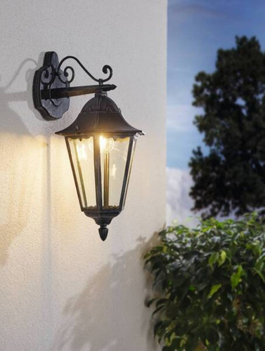 Apliqué De Pared Navedo Acero Exterior 1x60w E27 Cod.93456