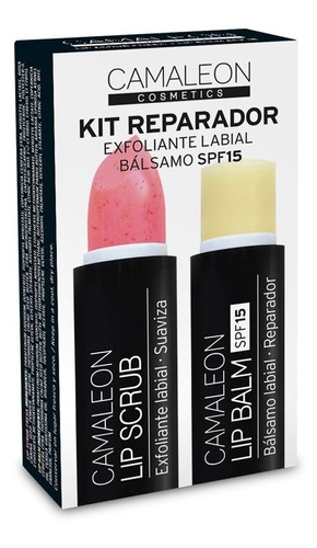 Camaleon Kit Reparador De Labios Exfoliante + Balsamo Labial