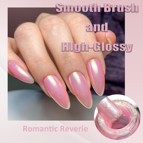 Esmalte De Uñas Rosa Claro Perla 0.3 Fl Oz De Secado Rápido