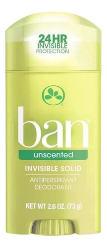 Ban Desodorante Antitranspirante Sólido Unscented 73g