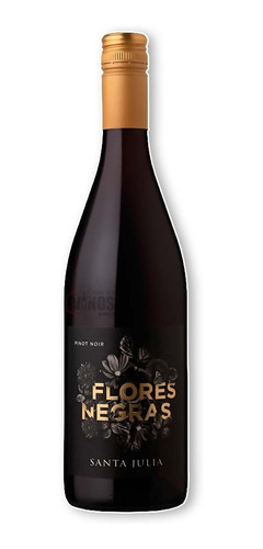 Vino Flores Negras Pinot Noir Bodega Santa Julia 750 Ml