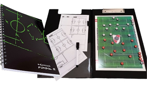 Pizarra Táctica Personalizada Y Cuaderno Táctico Dt Futbol Pizarra + Cuaderno Dt