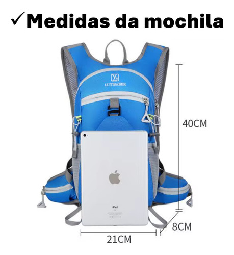 Mochila De Hidratación Impermeable Para Ciclismo Y Trail Run