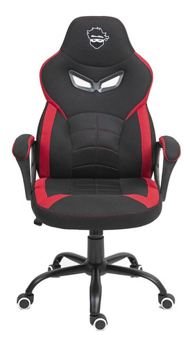 Cadeira Gamer Ninja Jiraya, Tecido, Preto E Vermelho