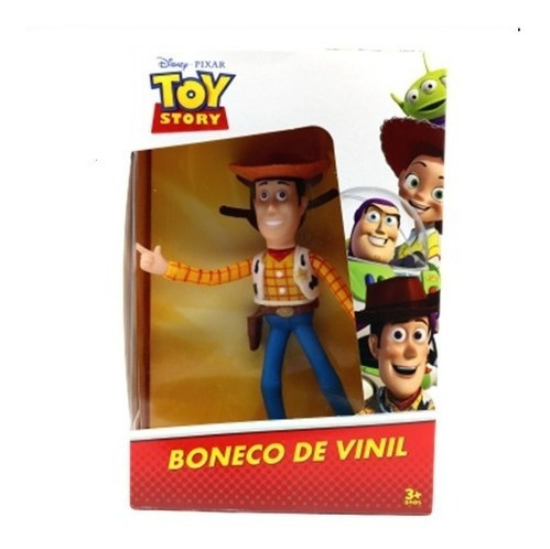 Boneco Articulado De Vinil Toy Story Disney Pixar Woody