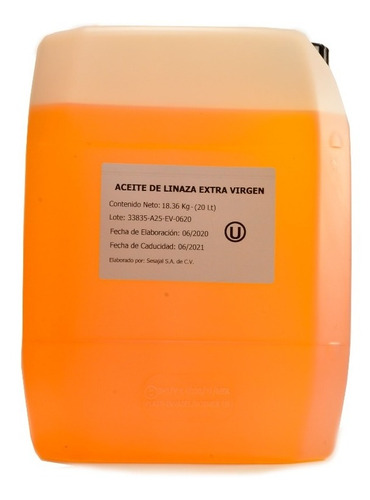 Aceite De Linaza Extra Virgen Ines 20 Litros