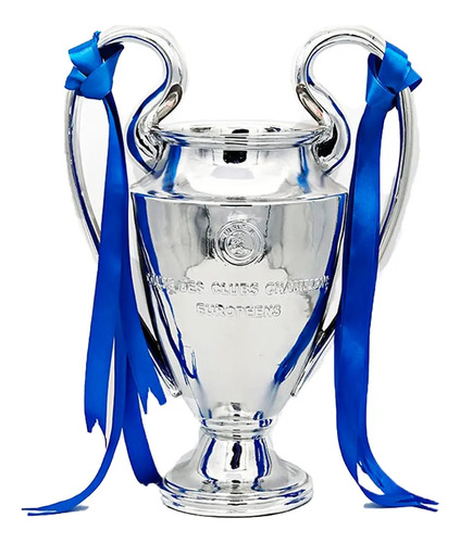 Copa Trofeo Replica De La Champions League Gris + Cinta Azul