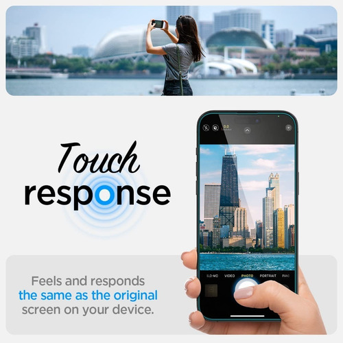 Imagen 7 de 9 de Pack 2 X Protectores De Pantalla De Vidrio iPhone 14 Pro Max