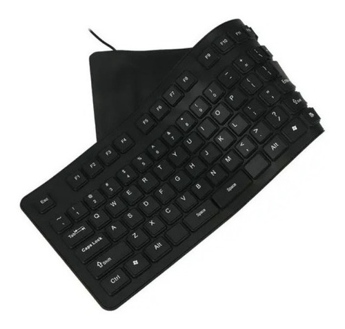 Teclado Flexible Usb Silicona Impermeable Wb-26 Keyboard 