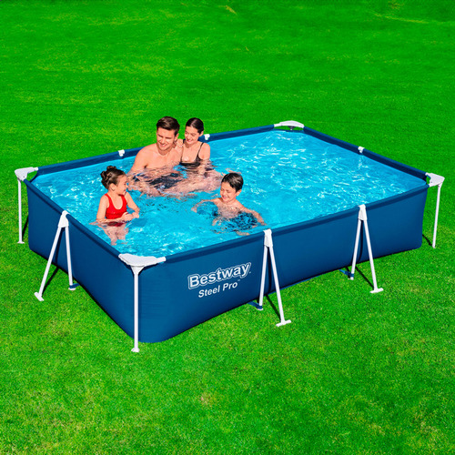 Piscina Rectangular 300x201x66cm Con Bomba Y Filtro Bestway